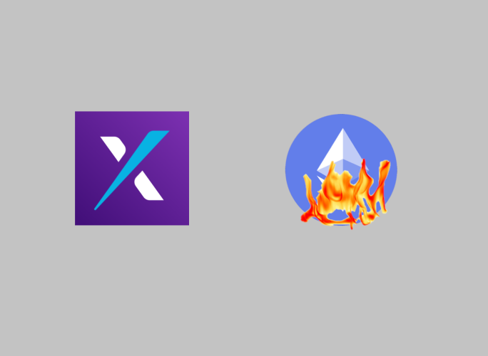 Paxful with burning Ethereum logo