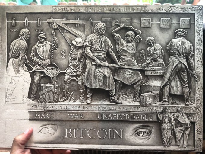 Bitcoin Apex art piece